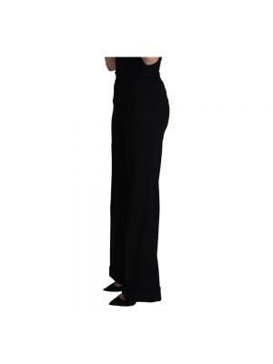 Pantalones bootcut slim fit Dolce & Gabbana negro