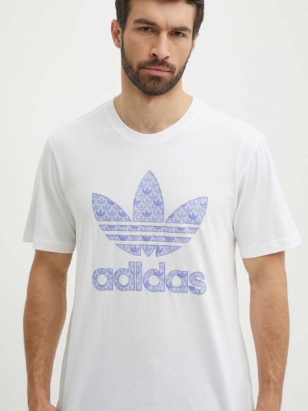 Pamučna majica Adidas Originals bijela