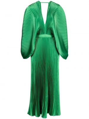 Plisované večerní šaty L'idée zelené