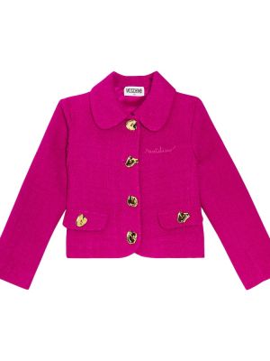 Uld jakke for piger Moschino Kids pink