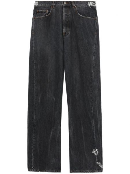 Obnosené džínsy s rovným strihom Magliano čierna