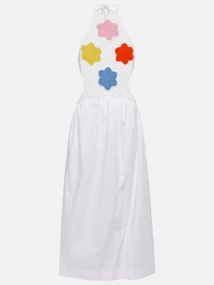 Макси рокля Staud бяло