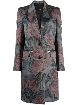 Φλοράλ παλτό με σχέδιο John Richmond