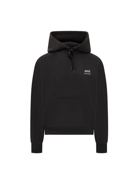 Jersey hoodie aus baumwoll Ami Paris schwarz