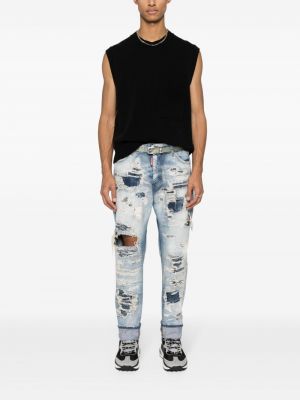 Distressed straight jeans Dsquared2