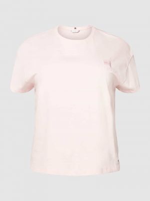 Koszulka Tommy Hilfiger Curve różowa