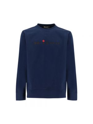 Sweatshirt aus baumwoll mit print Kiton blau