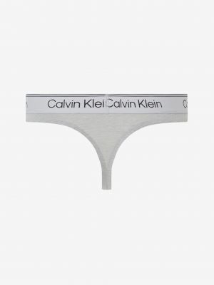 Kalhotky string Calvin Klein Underwear šedé