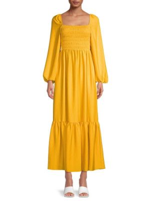 Длинное платье Ungaro желтое