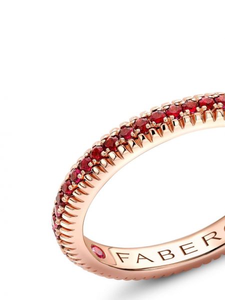 Roosast kullast sõrmus Fabergé