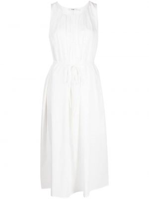 Плисирана миди рокля B+ab бяло