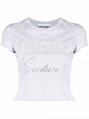 Camiseta de cristal Moschino gris