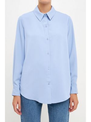 Женская классическая классическая рубашка endless rose синий
