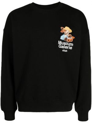 Sweatshirt aus baumwoll mit print Musium Div. schwarz