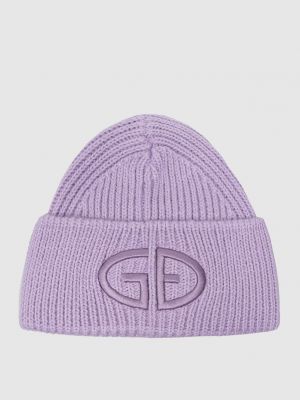 Фиолетовая шапка с вышивкой Goldbergh