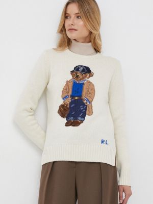 Vlněný svetr Polo Ralph Lauren béžový