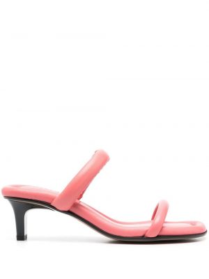 Kožené sandály Isabel Marant růžové