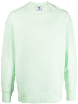 Trykt bomull sweatshirt Y-3 grønn