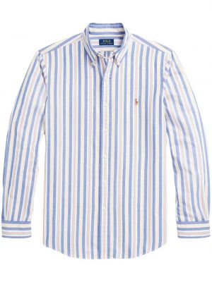 Medvilninis siuvinėtas polo marškinėliai su užtrauktuku Polo Ralph Lauren