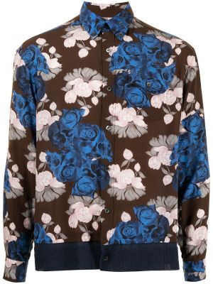 Camisa de flores con estampado Undercover azul