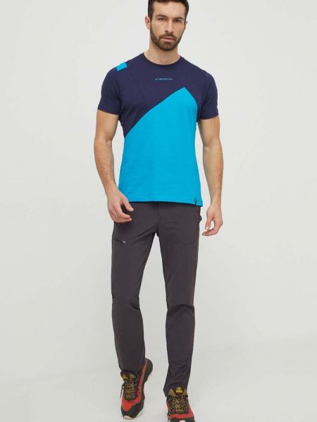 Majica s printom kratki rukavi La Sportiva plava