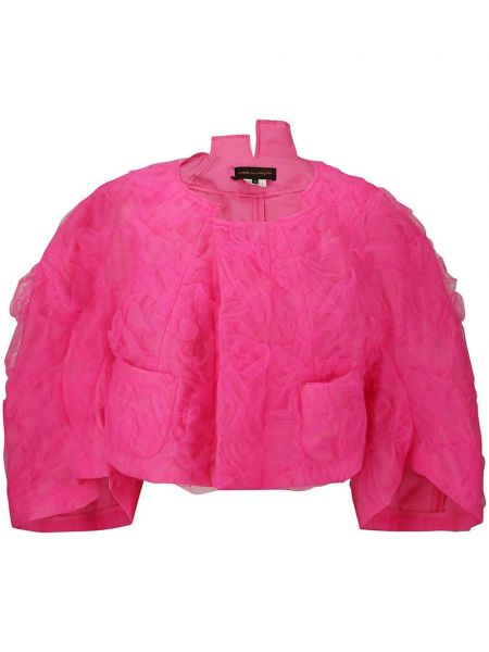 Jachetă decupată din tul Comme Des Garçons roz