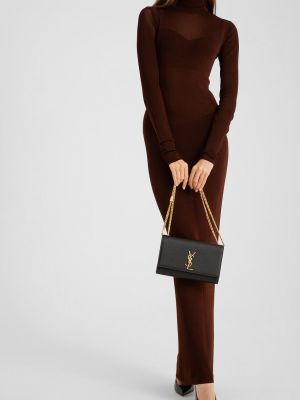 Платье Saint Laurent коричневое