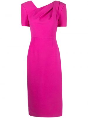Midi haljina Roland Mouret ružičasta