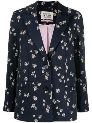 Blazer i jacquard Scotch & Soda blå