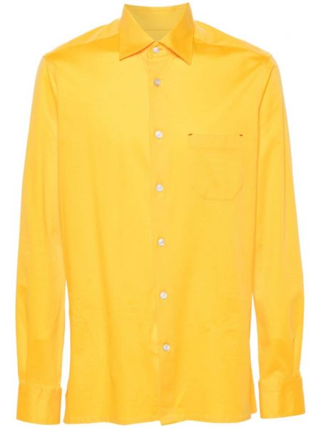 Košulja od jersey Kiton žuta