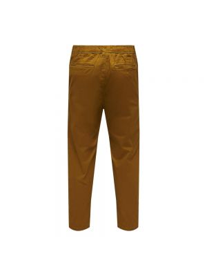 Pantalones chinos con cremallera Only & Sons marrón