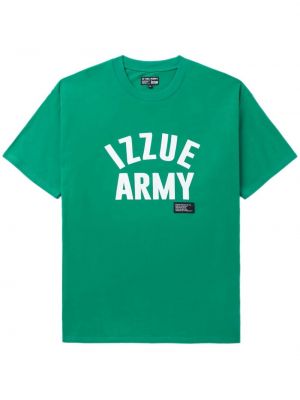 Βαμβακερή μπλούζα με σχέδιο Izzue πράσινο