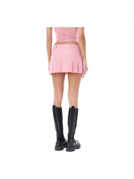 Mini falda de tejido jacquard Misbhv rosa