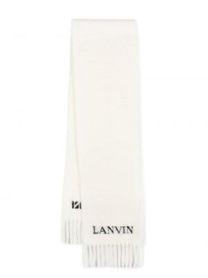 Echarpe à franges Lanvin blanc