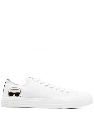 Canvas sneakers Karl Lagerfeld hvit