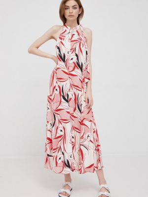 Sisley ruha piros, midi, egyenes