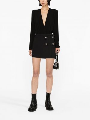Minirock mit geknöpfter Versace schwarz