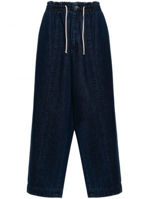 Modré skinny džíny s výšivkou Société Anonyme