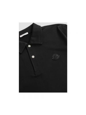 Poloshirt mit langen ärmeln Moncler schwarz