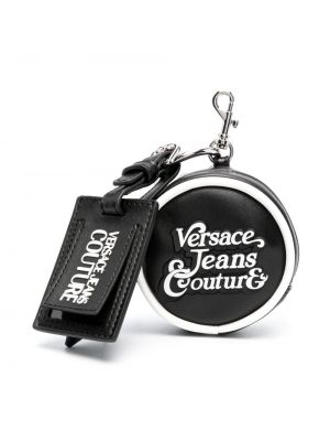 Portafoglio di pelle con stampa Versace Jeans Couture