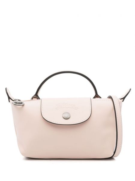 Mini taška Longchamp ružová