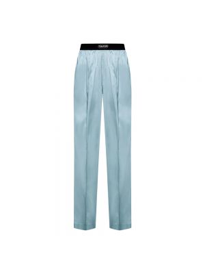 Jedwabne satynowe proste spodnie Tom Ford