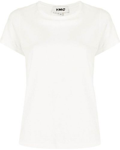 Camiseta de cuello redondo Ymc blanco