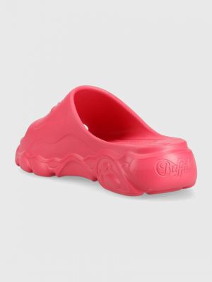 Papuci cu platformă Buffalo roz