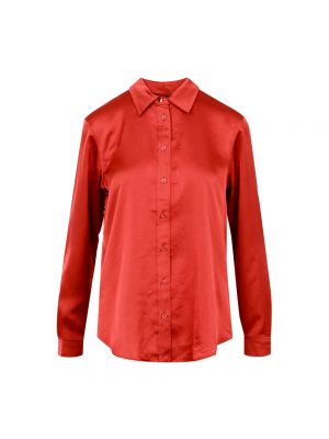 Jedwabna koszula Ralph Lauren czerwona