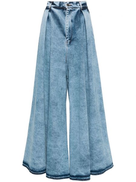 Plisované voľné džínsy Giuseppe Di Morabito modrá