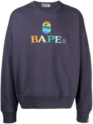 Sweatshirt mit print A Bathing Ape® blau