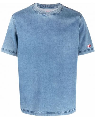 T-shirt Diesel, niebieski