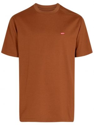 Marškinėliai Supreme ruda