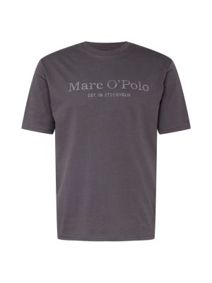 Polo majica s melange uzorkom Marc O'polo siva